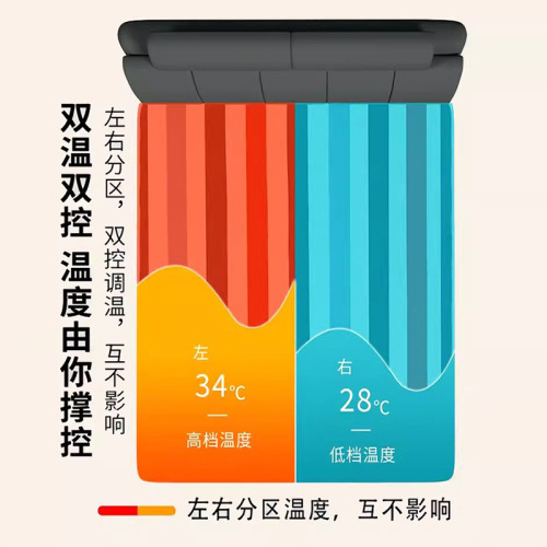 Electric heating blankets, household single, double, thickened, dual-control, intelligent timing, waterproof, three-gear electric mattresses will be approved from one piece