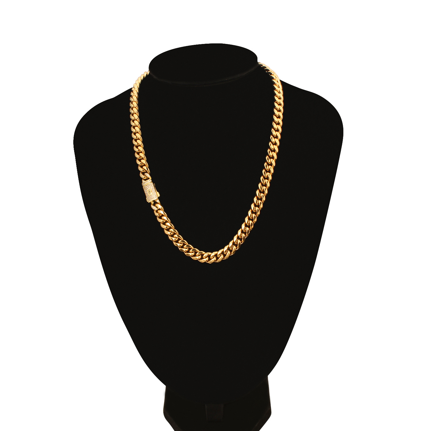 33g Weight Box Clasp Closure Clasp Closure Type Chain Necklace Classification 304 Stainless Steel Chain Material Cuban Link Chain Curb Chain Chain Type 1 Piece Quantity Holiday, Party Occasion 304 Stainless Steel Material Geometric Pattern All Seasons Season Men's Gender Plating Design Hip-Hop, Punk Style Hip-Hop Punk Geometric 304 Stainless Steel Plating Men's Chain Necklace Men Chain Necklaces 3