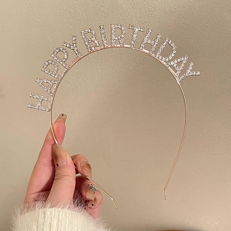 Tombro de corona para niños pequeña princesa corona diadema de cumpleaños accesorios para el cabello de cristal para niñas regalo de cumpleaños