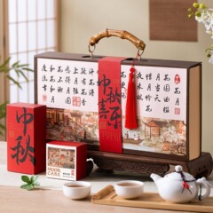粽子节伴手礼物新款中秋月饼礼品盒高档包装空盒子送礼国风八粒装