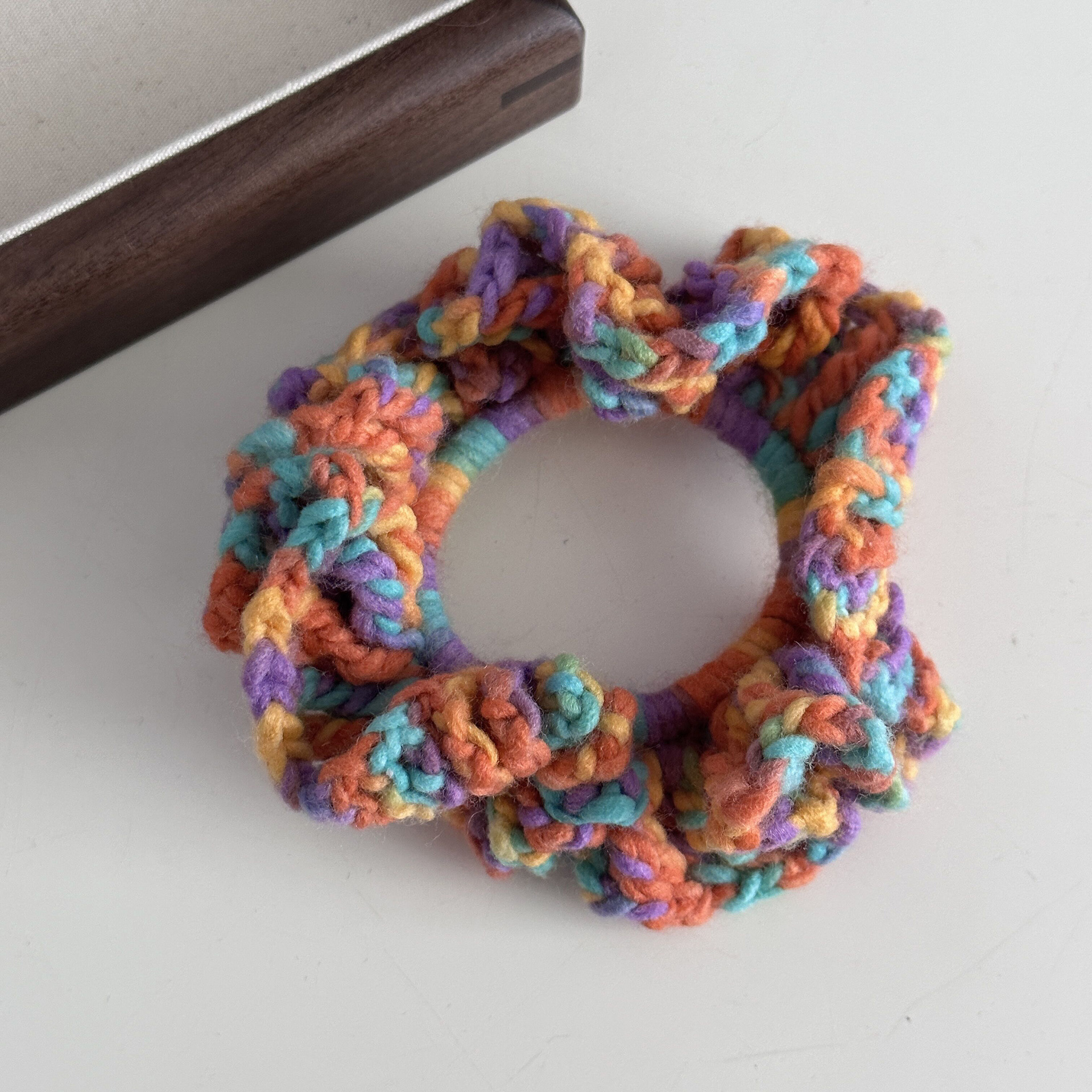 Niedliche Haarnadel-Clip aus gewebter Wolle in Regenbogenfarben, vielseitig einsetzbar, BB-Clip, Haarnadel, Haifisch-Clip, Haar-Accessoires, Seitenclip, Kopfschmuck_voghion.com