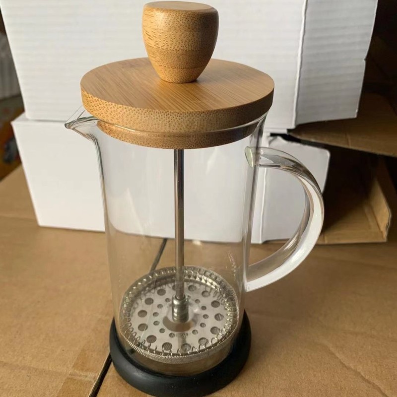 手冲咖啡壶法压壶家用法式滤压壶玻璃冲茶器手压过滤杯冲泡冷萃壶|undefined