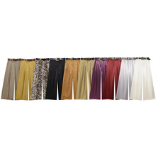 PB&ZA女装2025年夏季新款百搭款休闲配腰带丝缎质感宽腿裤3533556