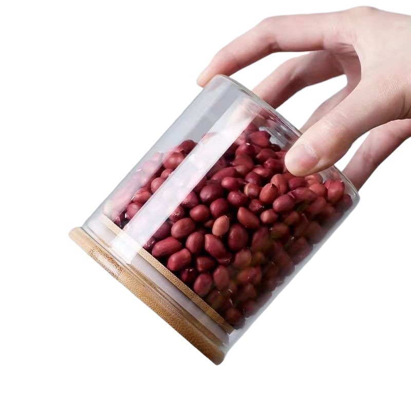居家用玻璃密封罐食品级带盖茶叶陈皮储存罐五谷杂粮储物罐收纳瓶|undefined