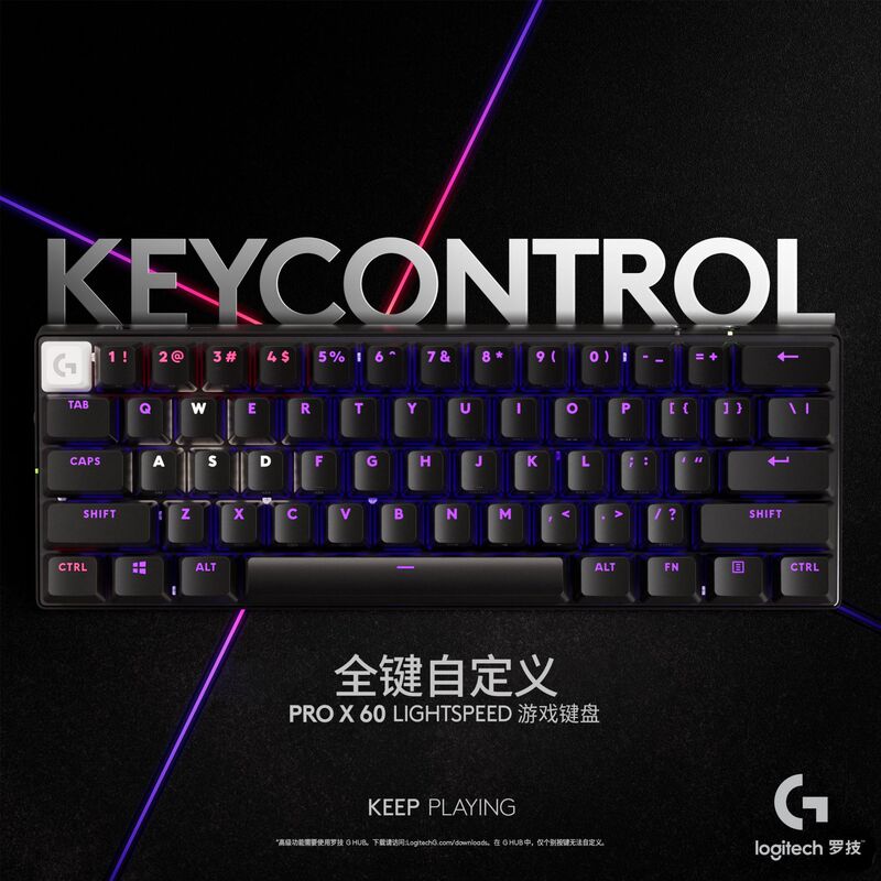 Logitech Gprox 60-Key Gx Optical Switch Gaming Professional-Grade E-Sports Mechanical Keyboard Three-Mode