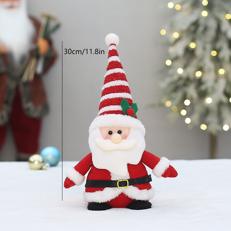 少額卸売りニット布芸トランペット座り方公仔サンタクロース雪だるまヘラジカペンギンの祝日装飾品|undefined