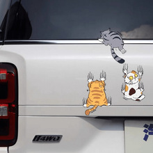 R 28807 3D cat car decorative sticker 3D è��������ֽ