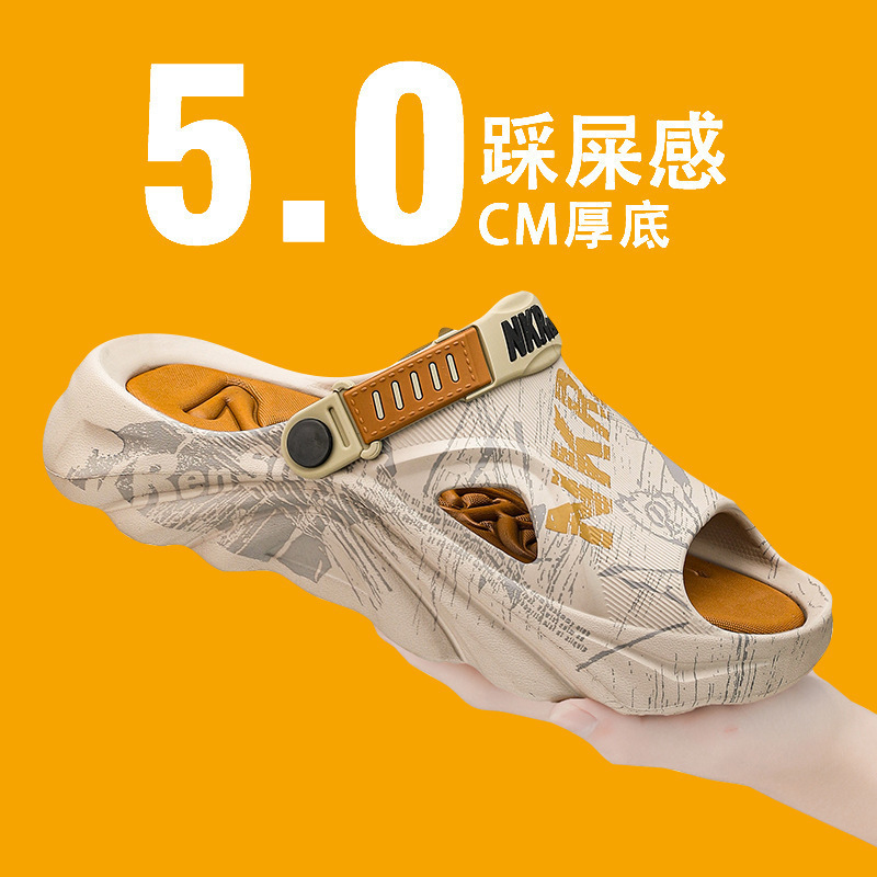 Zapatillas transfronterizas de tamaño grande para hombres de verano, deportivo de ocio para conducir, sandalias para hombres, sandalinas de arena frías.