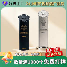 创意奖杯定制高级感企业周年商务模型摆件定制铝合金金属奖杯定做