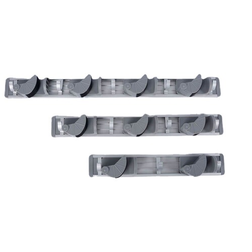 Hole-free wall-mounted mop holder bathroom broom storage clip space aluminum magic mop hook