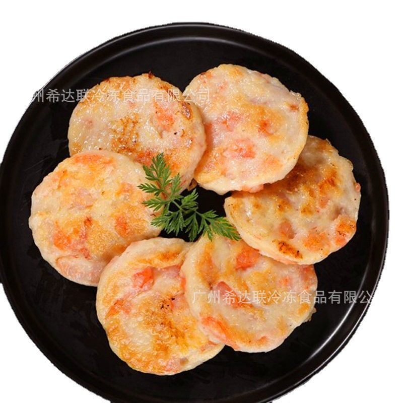 Jiujiajiu 대형 입자 새우 케이크 500g 20/가방 튀김 냄비 공 재료 냉동 새우 케이크