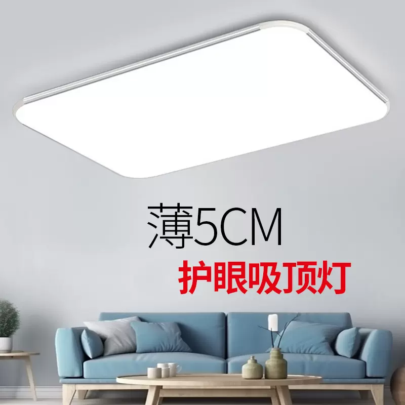 中山灯具吸顶灯简约现代大气家用卧室客厅灯长方形年新款灯具跨境