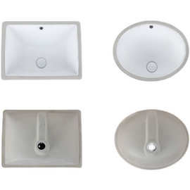 台下洗手盆陶瓷盆洗面盆方形椭圆形嵌入式家用洗脸盆卫生间台面盆