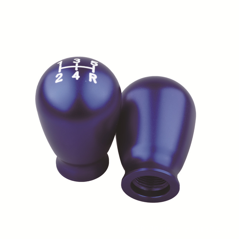 Car Universal 5-gear 6-gear manual gear shift head new drop-shaped personalized gear aluminum alloy modified stick head