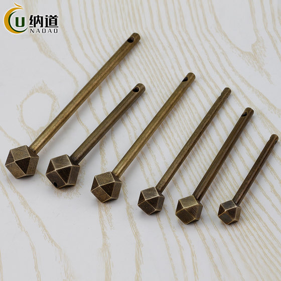 Furniture Hardware Accessories New Chinese Cabinet Cabinet Door Lock Latch Old Antique Wooden Box Brass Lock Pin