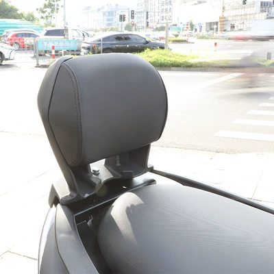 Suitable for Zontes 368G368E Modified Backrest, Non-Destructive Installation Rear Passenger Backrest Cushion Accessories for High Electric Scooter Rear Seat (Electric car rear backrest) - 368e-back-backrest-black