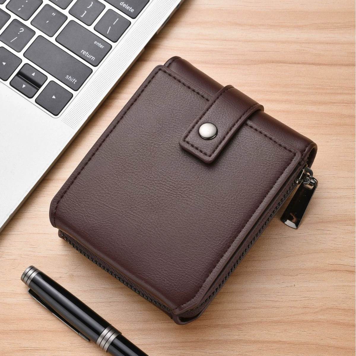 Новый мужской кошелек короткий простой тонкий мульти-кард