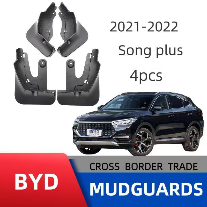 Guardabarros Especiales de Goma Suave para BYD Song PLUS 2021-2022, Protección Contra la Lluvia para las Ruedas, Venta al por Mayor del Fabricante