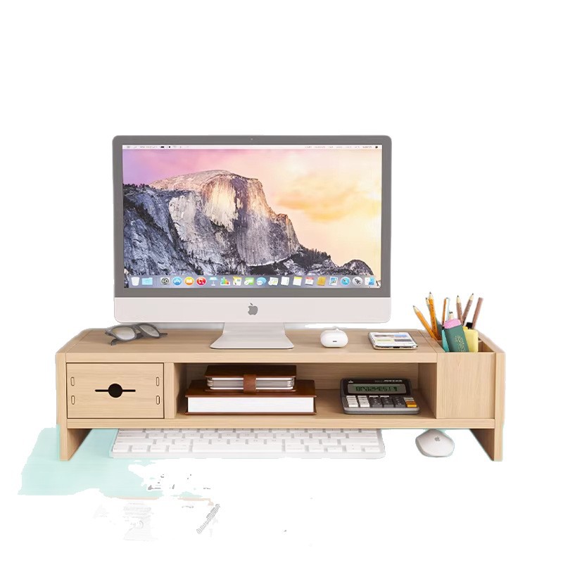 Computer Monitor Stand Desktop Organizer Rack Workstation Storage Organizer Stand Shelf