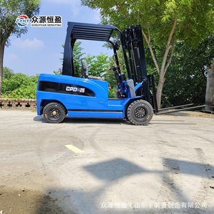 Electric Forklift 2.5 Tons Shandong Zhongyuan Forklift Integrated Steel Fork 2.5 Tons Hydraulic Stacker Forklift