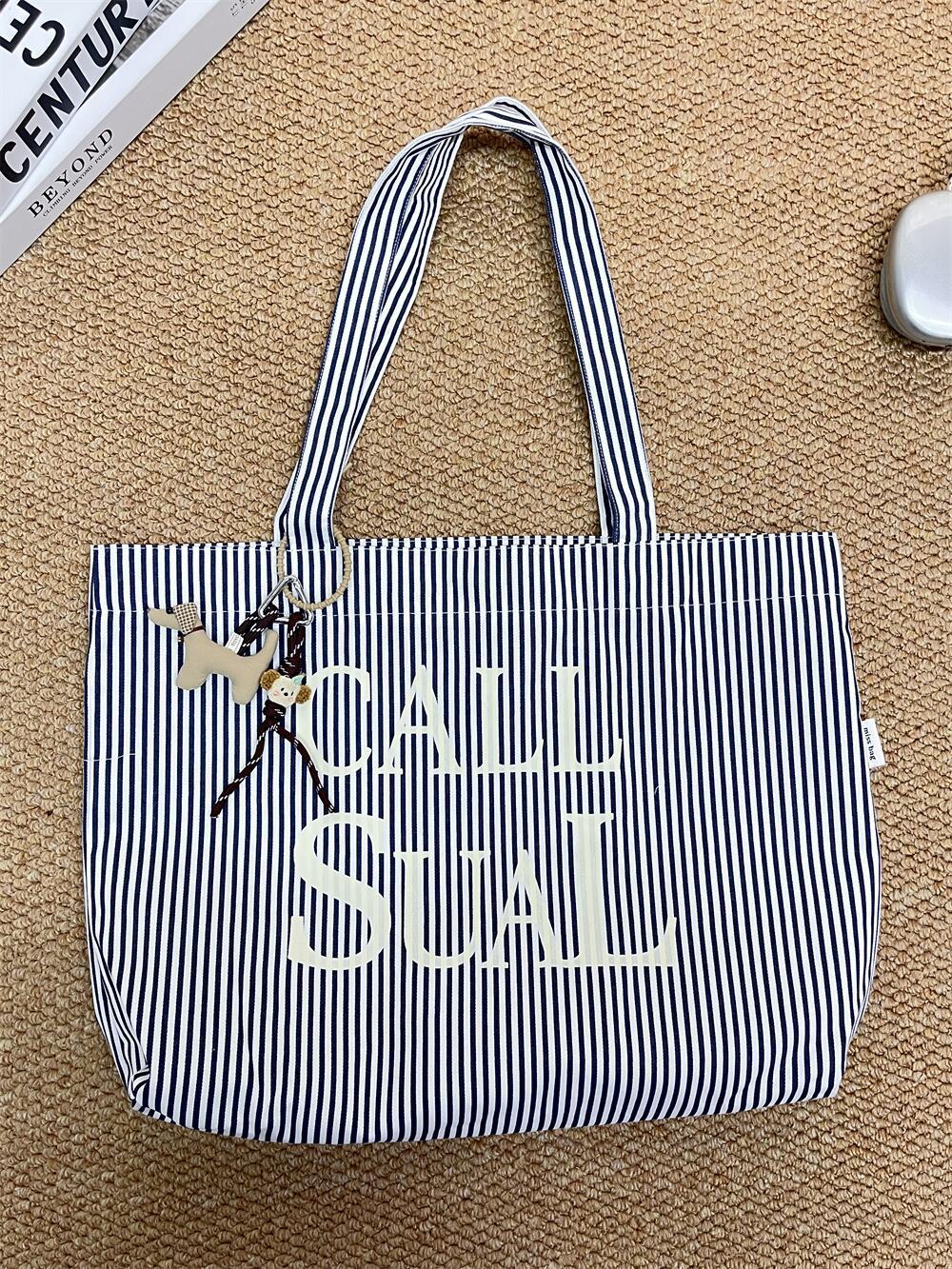 Korean Ins Style Minimalist Versatile Tote Bag For Women 2025 New Large Capacity Shoulder Bag Lazy Commuter Bag - Thumbnail 8