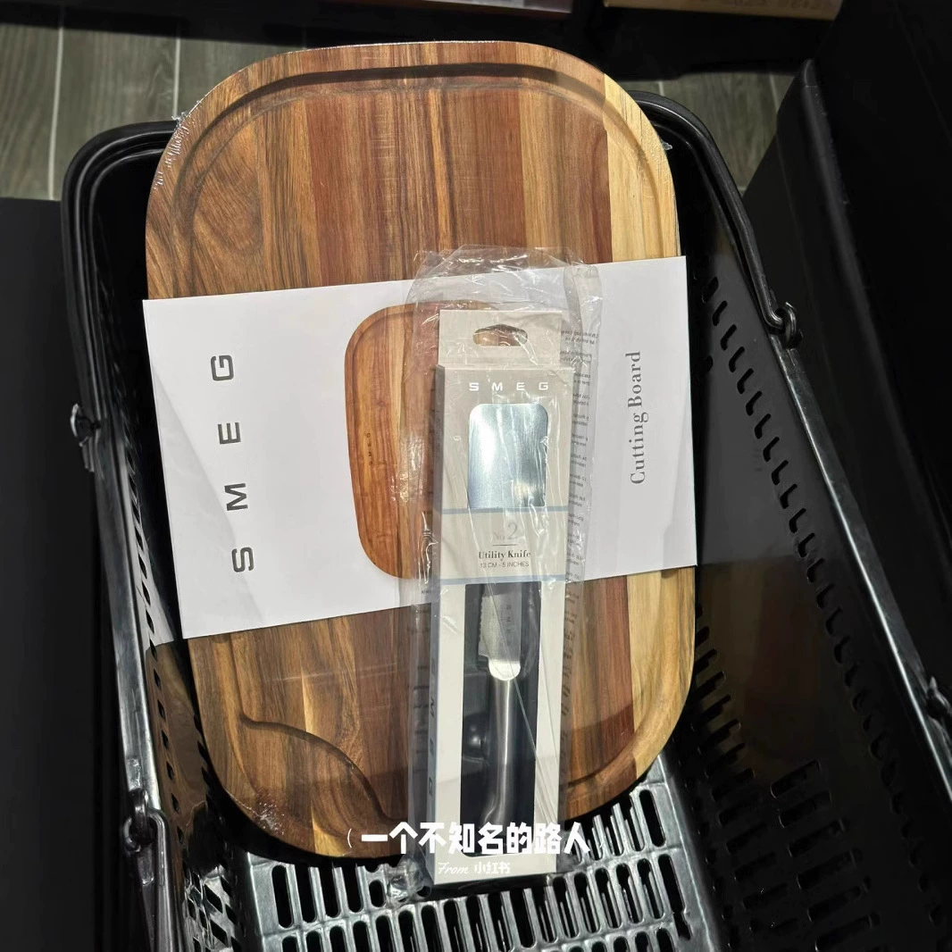 Италия smeg smeg сплошная древесина длинная квадратная разделочная доска бытовая разделочная доска разделочная доска кухонные принадлежности акация клеевая доска
