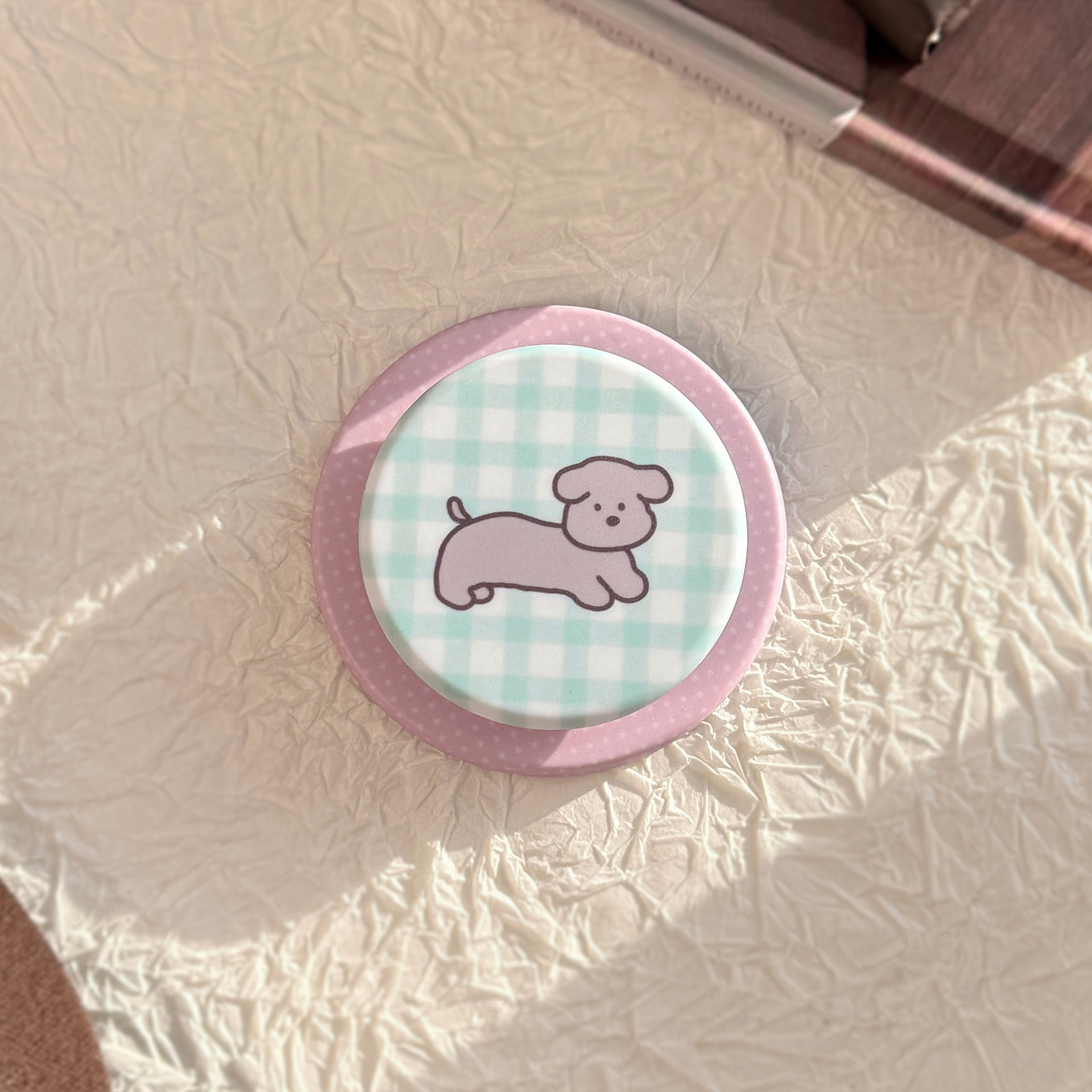 Colores de contraste para cachorros de cuadrillas Magsafe succión de soporte de airbags de película para teléfonos móviles telescópicos dibujos animados portátiles