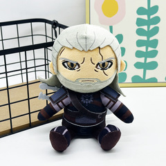 跨境新款 Plush Geralt The Witcher 3 Wild Hunt杀手毛绒玩具公