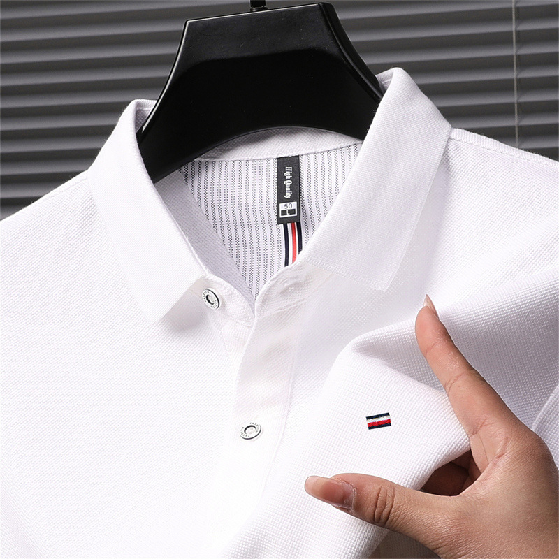 Special offer American genuine goods Tommy Tommy short sleeve T-shirt men's cotton breathable lapel young and middle-aged polo shirt top
