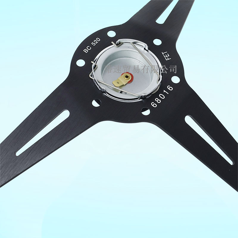 Cross-Border Hot-Selling Nd Universal 14-Inch 350mm White Abs Steering Wheel, Racing Steering Wheel with 74mm Hole Spacing