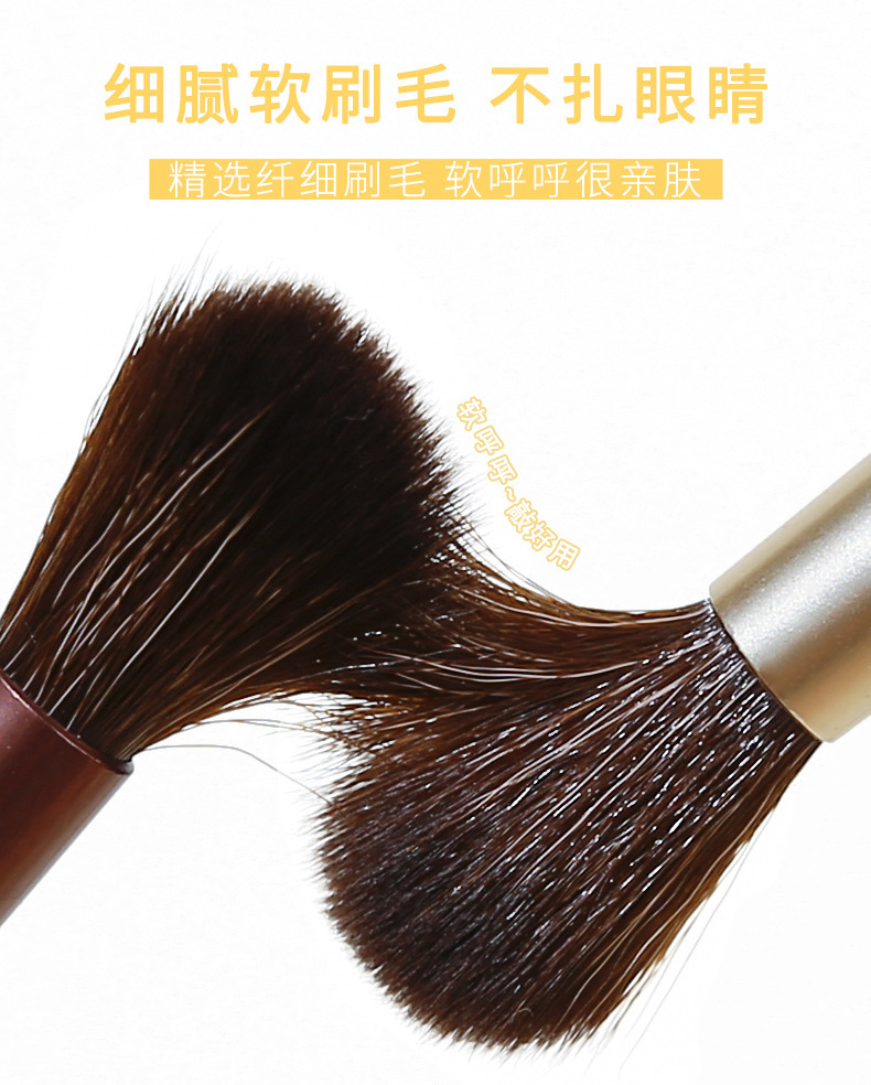 xixi Eye Makeup Brush Six-piece set, eyeshadow brush, lip brush, eyebrow brush complete set, mini portable, super soft, for beginners Application Scenario