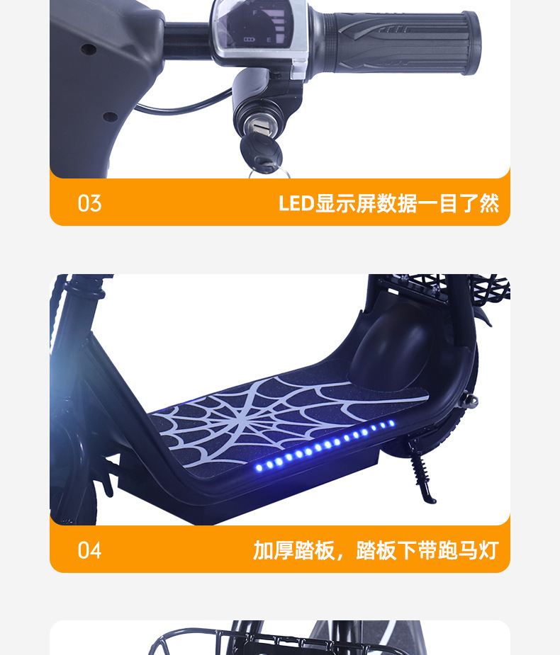 Cross-Border 8inch Adult Electric Mobility Small Harley Battery Car Portable Travel Mini Foldable Electric Scooter
