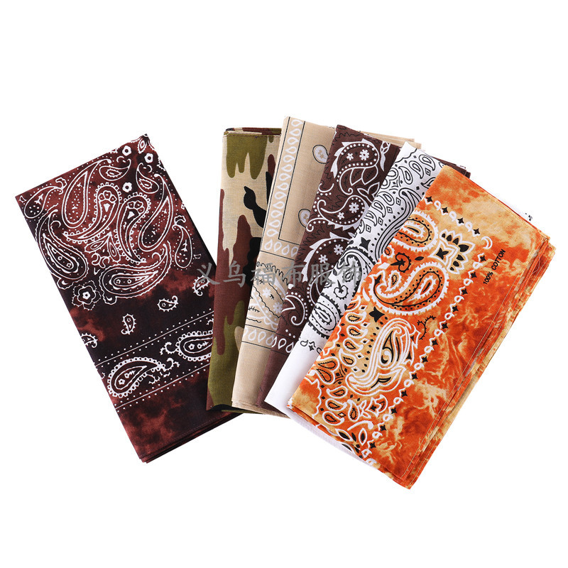 Cotton brown trend travel scarf hip-hop style
