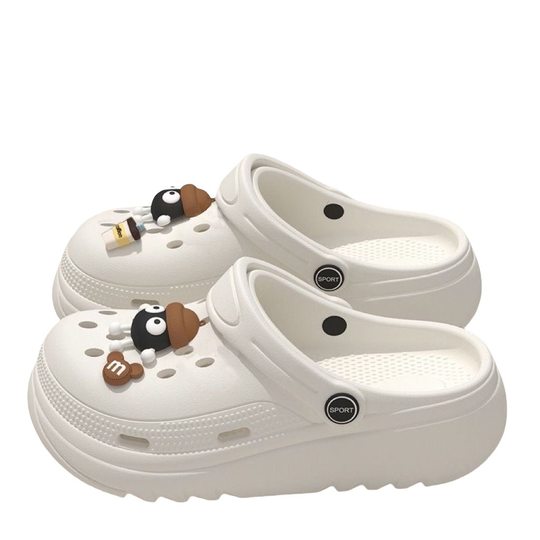 Summer Clogs for Women, Eva Slippers, Breathable and Cute Cartoon Toe-Toe Slippers for Women, Couples, Slippers for Women, Sandals for Women