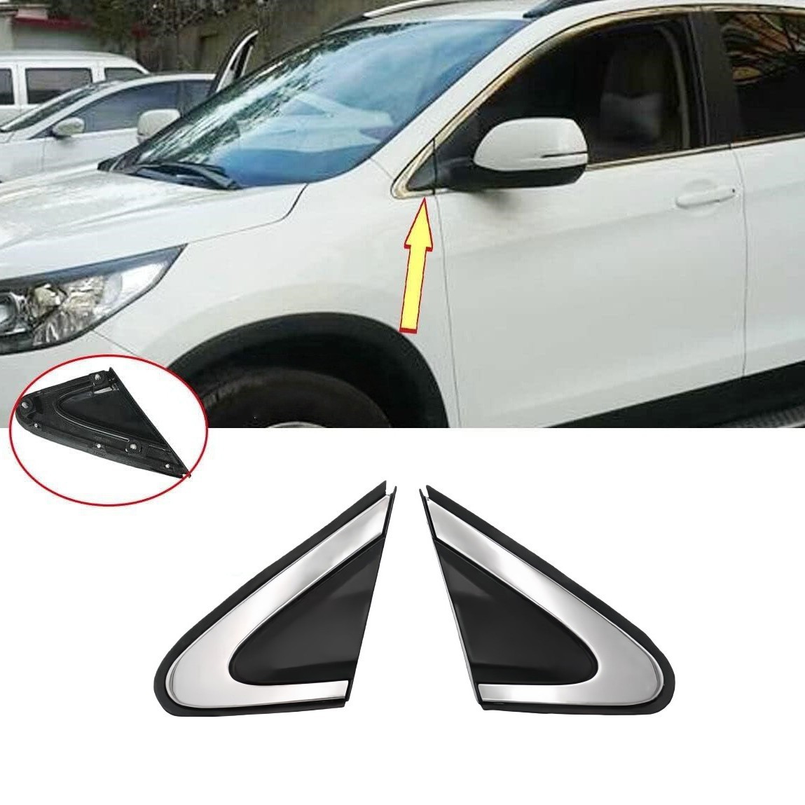 75490-T0A/75495-T0A-003 front pillar trim panel triangular trim is suitable for 12-16 model Honda CRV