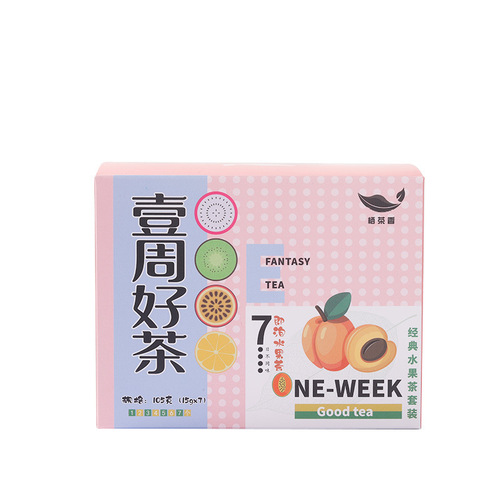 One-Week Good Tea Fruit Slices Classic Tea Bag Bubble Tea Famous Tea Combination Type Flower Tea Box-Fruit Tea