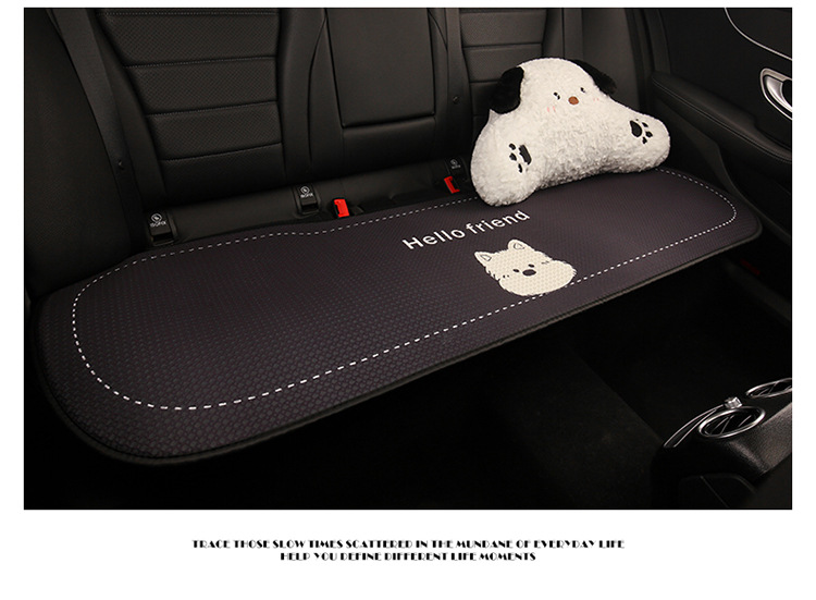 Car Seat Cushion, Breathable for Summer, Suitable for All Seasons, Black and White West Highland Women's Seat Cushion, Cute Seat Cover with a High-End Feel