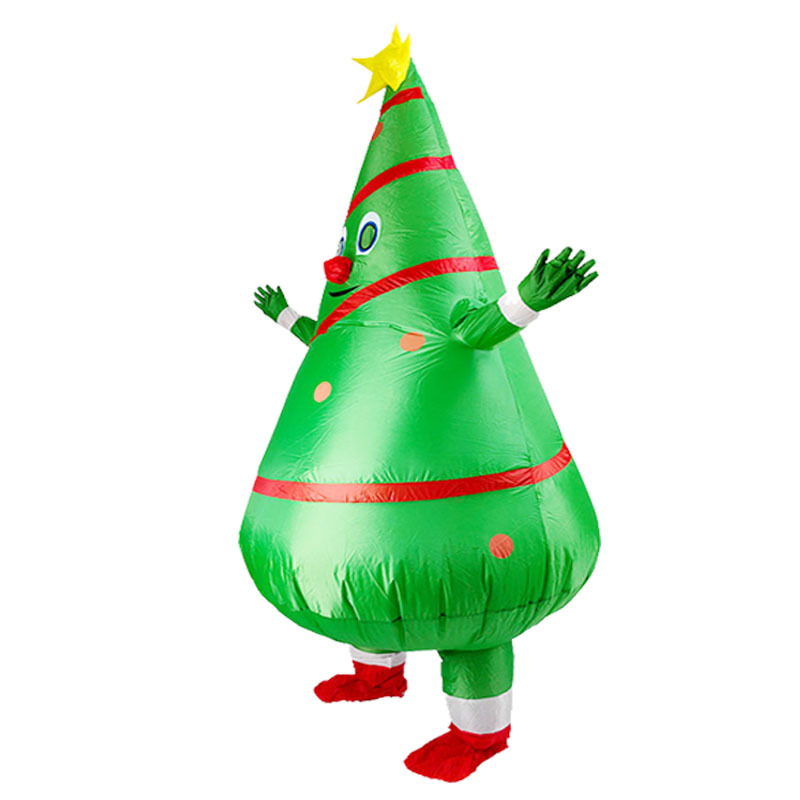 Disfraz de Halloween, comercio exterior, fiesta transfronteriza, accesorios navideños, árbol de Navidad inflable, traje inflable de Santa Claus