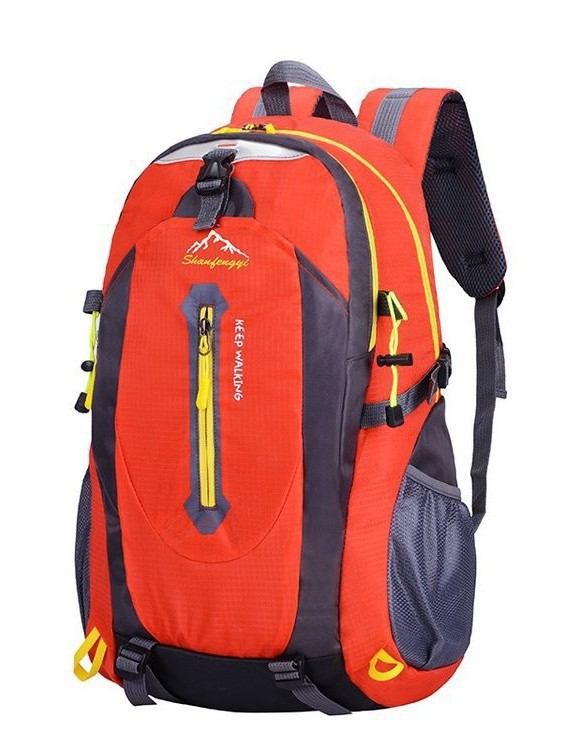 Mochila de Montaña para Exteriores 40L de Nailon Impermeable y Transpirable para Escalada