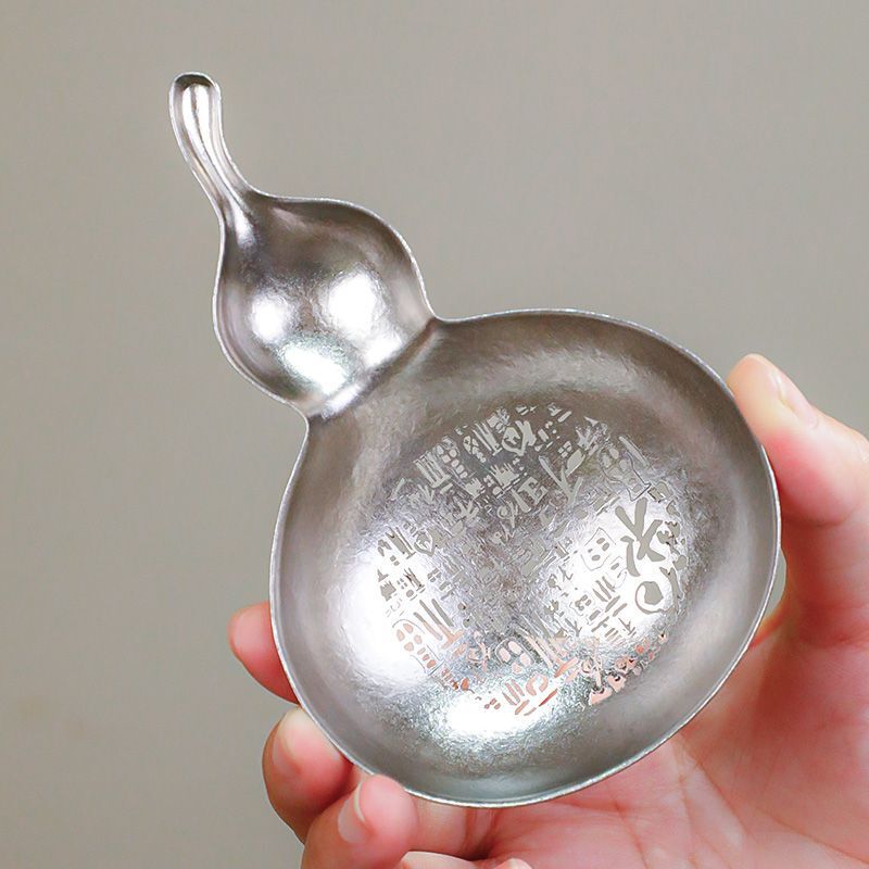 纯钛茶滤茶漏过滤器家用茶叶滤网户外便携滤茶器葫芦百福款|undefined