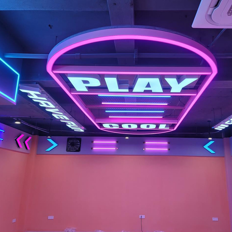 LED lámpara de oficina supermercado internet café yoga gimnasio lámpara de empalme sin costura lámpara de barra se puede personalizar