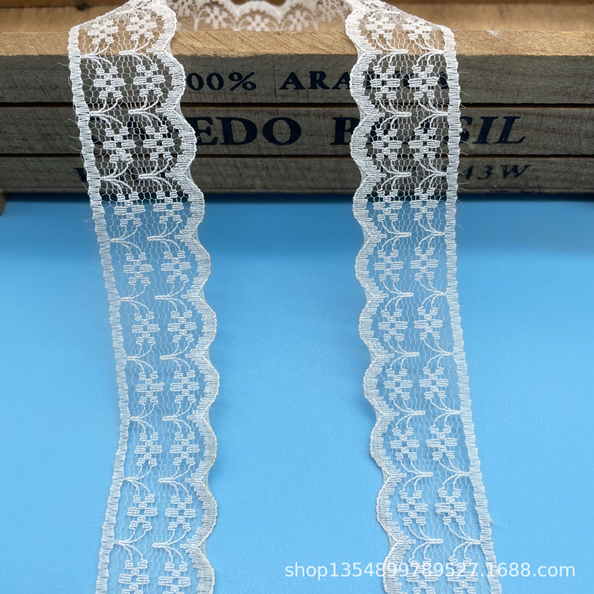 现货供应2cm常规款无弹力蕾丝小米花花边30种颜色蚊帐 娃娃辅料