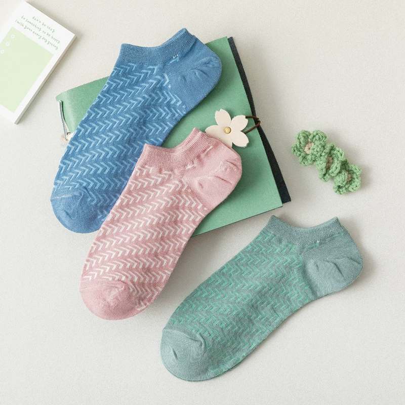 Spring summer thin breathable invisible socks, absorbs sweat and smell