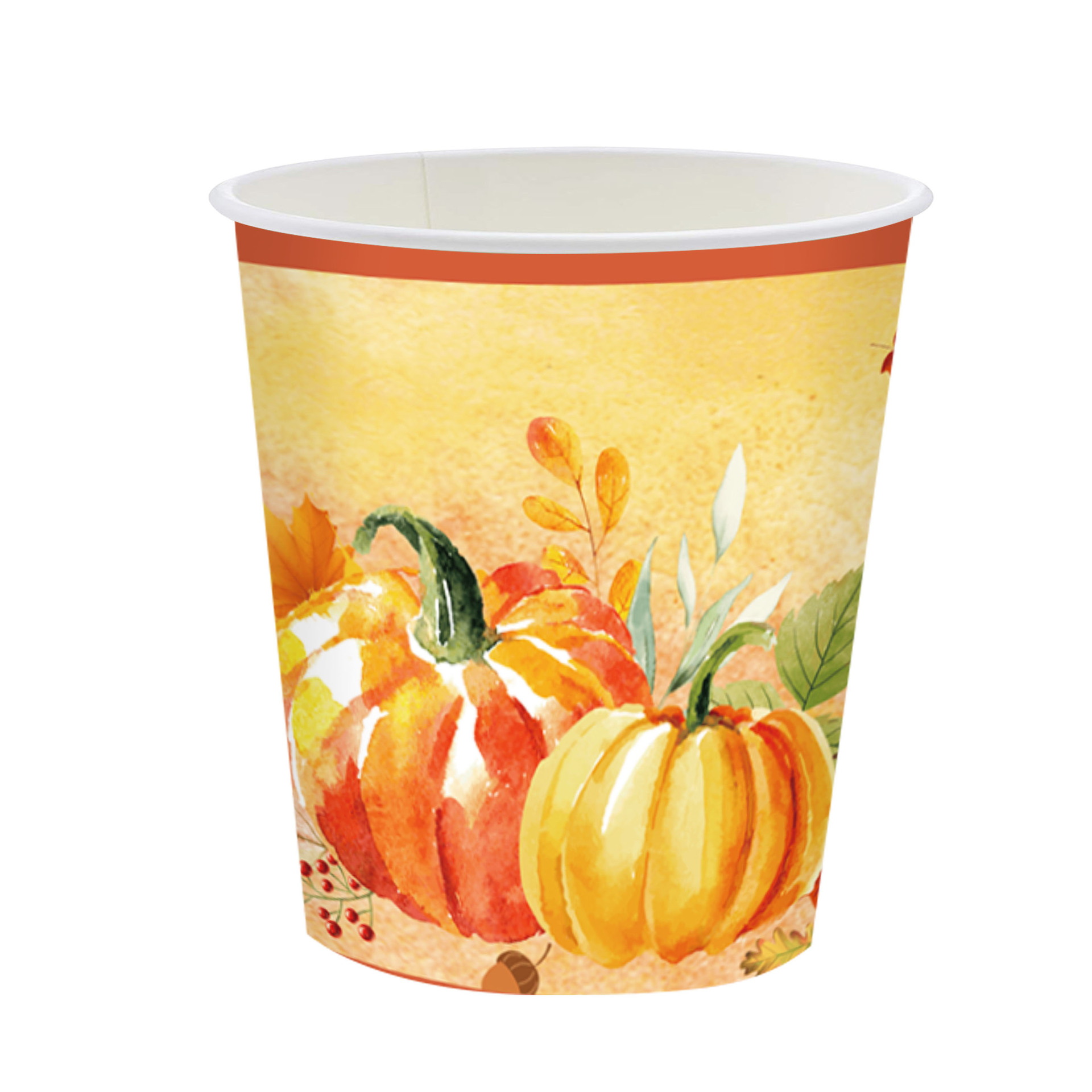 Juego de Vajilla Desechable para Decoración del Hogar y Eventos, con Platos de Papel, Temática de Hoja de Arce y Calabaza, para Fiestas y Festivales Transfronterizos