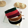 Retro high headband, red demi-season sponge hairpins, simple and elegant design, South Korea, wholesale