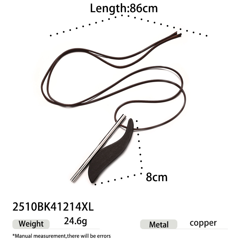 La moda europea y americana transfronteriza alta sensación de cuentas delicadas collares de acero de aluminio para mujeres simple versátil otoño y invierno nuevos adornos image 5