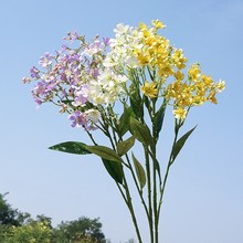 春色小3叉瑞香花KLS2983 仿真花假花 家居摆放婚庆摄影软装设计