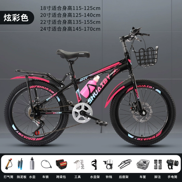 Colorful [Speed ​​Disc Brake] Deluxe + Car Basket + Rear Seat