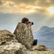 户外露营用品折叠迷彩午睡被毯子空调保暖睡袋多功能防水野餐垫巾