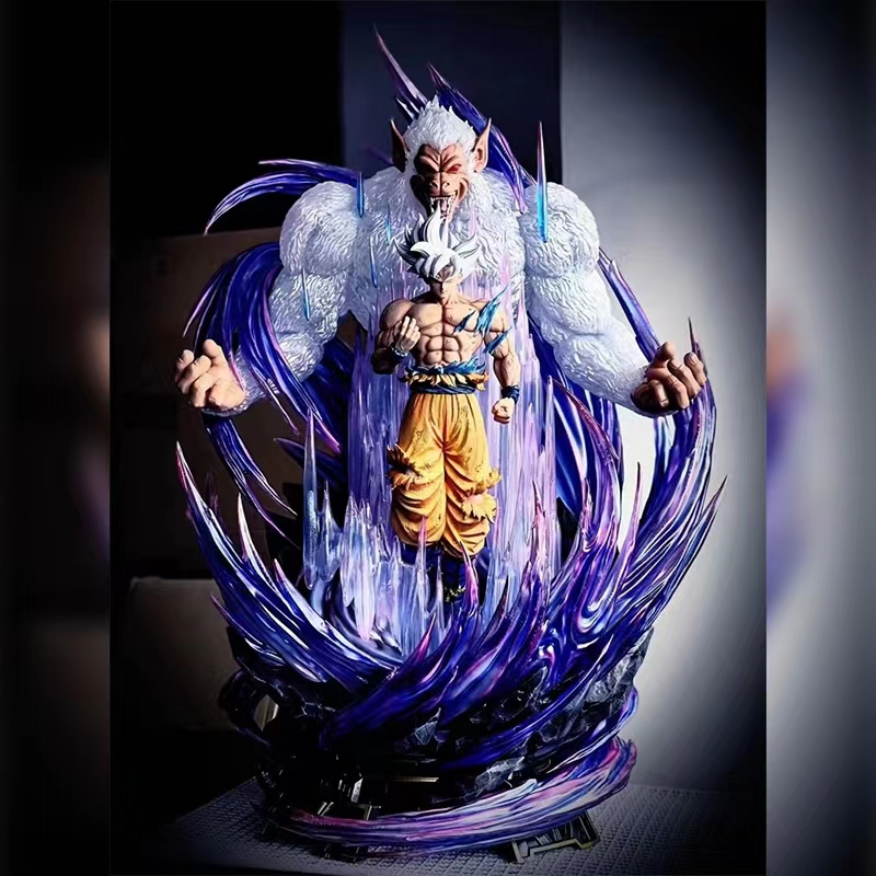 드래곤 볼 블라인드 박스 손으로 만든 슈퍼 세 화이트 신 WUKONG VEGETA TRANKS GITA 애니메이션 장식품 장난감